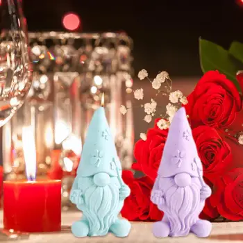 Velykų Gnome Formų Skirti Žvakė Priėmimo 3D švedijos Tomte Silikono Žvakių Liejimo St Patrick ' s Day Papuošimų Žvakė Formavimo Pelėsių