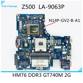 VIWZ1_Z2 LA-9063P Pagrindinė plokštė Lenovo IdeaPad Z500 Nešiojamojo kompiuterio Plokštę 15 Colių DDR3 GT740M 2GB skaitmenine Grafika, 100% bandymo darbai
