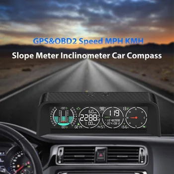 Vjoycar Multi-funkcija 4 1 Gabaritas OBD2 & GPS HUD Off-road Sentimentai Metrų Inclinometer Automobilių Kompasas 2023 Automobilių Elektronikos Priedai