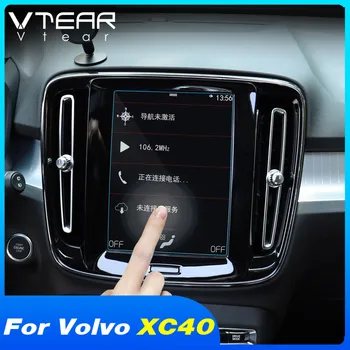 Vtear Automobilių Navigacijos Kino GPS Ekranas Grūdintas Stiklas Saugotojas Lipdukus LCD Jutiklinis Ekranas Filmų Interjero detales Volvo XC40