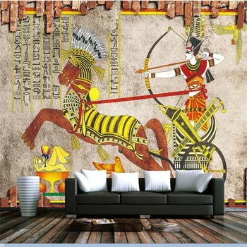 wellyu papel de parede para quarto Užsakymą tapetai Senovės Egipto klasikinis vežime restoranas, sienų plytelės, sienų freskomis TV