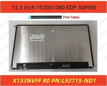 X133NVFF R0 Matrix Laptop LCD ekranas Ne Touch Ekranas FHD 1920x1080 30Pin Jungtį L92715-ND1