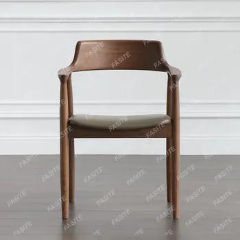 Šiaurės medinė kėdė Hirosima kėdė dizaineris pirmininkas pirmininkas pirmininkas modernus minimalistinio valgomasis fotelis
