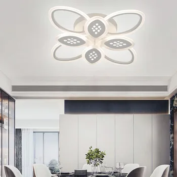 Šiuolaikinio gyvenimo kambario LED lubų šviestuvas miegamojo, valgomojo APP nuotolinio valdymo tamsos lempa, namų patalpų apšvietimas liustra