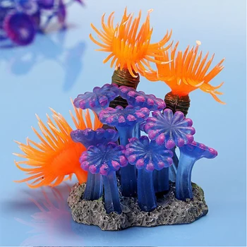 Žuvų Bakas Kraštovaizdžio Apdaila, Soft Coral Plastiko Modeliavimas Derva, Jūros Ežių Jūrų Gyvybės