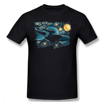 ŽVAIGŽDĖTAS ŽYGĮ Medžiaga Spausdinti Cool T-Shirt Žvaigždžių Treke Mokslo FictionTV Serijos Viršūnes Vyrų Mados Streetwear