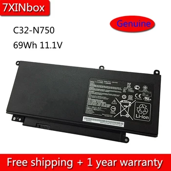 7XINbox 69Wh 11.1 V Originali C32-N750 Baterija Asus N750 N750JK N750JV Series Laptop Notebook Batteria
