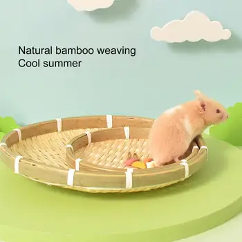 Žiurkėno Lizdą dėvėjimuisi atsparios Natūralios Medžiagos, Bambuko Audimo Mažų naminių Gyvūnėlių Tiekimo Lova Terariumai Tiekimo Vertus, Pagaminti Natūralių Medžiagų